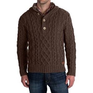 JG Glover x Peregrine Chunky Cable Merino Wool Sweater